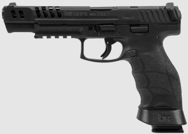 Pistole Heckler & Koch SFP9-OR Match, Kaliber 9 mm Luger, Push Button Magazinauslösung