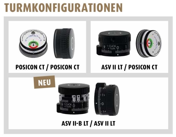 Schmidt & Bender Meta 3-18x42, Ringmontage ASV II-B LT (Höhe) / ASV II LT (Seite)